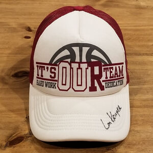 Oklahoma Sooners Basketball Hat Snapback White OUR Team Top of World Signed